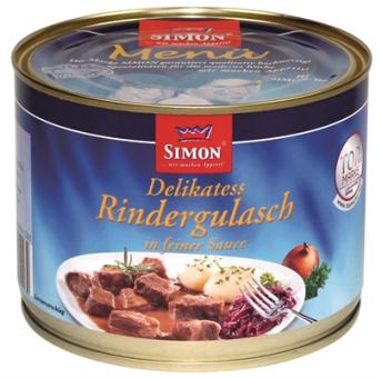 Simon Delikatess Rindergulasch in feiner Sauce 500g 