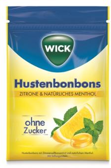 Wick Zitrone+natürliches Menthol ohne Zucker 72g 