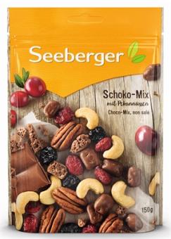 Seeberger Schoko-Mix mit Pekannüssen 150g 