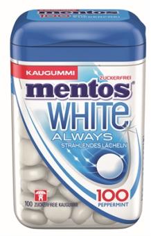 mentos Gum White Peppermint 100ST 106g 