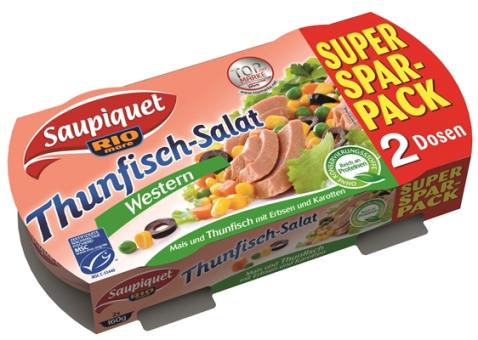 MSC Saupiquet Thunfisch-Salat Western 2x160g 