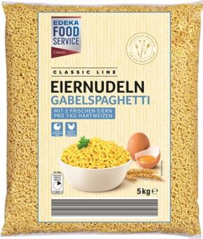 EDEKA Foodservice Classic Gabelspaghetti mit Ei 5kg 