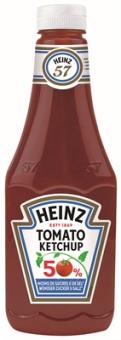 Heinz Tomato Ketchup mit 50% weniger Zucker und Salz 875ml 