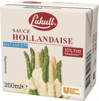 Lukull Sauce Hollandaise balance 15% Fett 250ml 