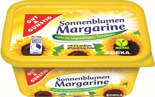 GUT+GÜNSTIG Sonnenblumenmargarine 500g 