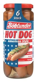Böklunder Hot Dogs American Style Würstchen in Eigenhaut 6ST 550g 