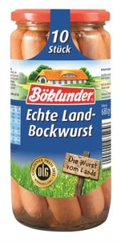 Böklunder Echte Land-Bockwurst in Eigenhaut 10ST 680g 
