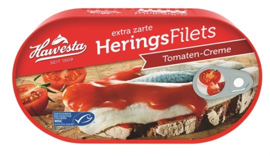 MSC Hawesta Heringsfilets in Tomaten-Creme 200g 