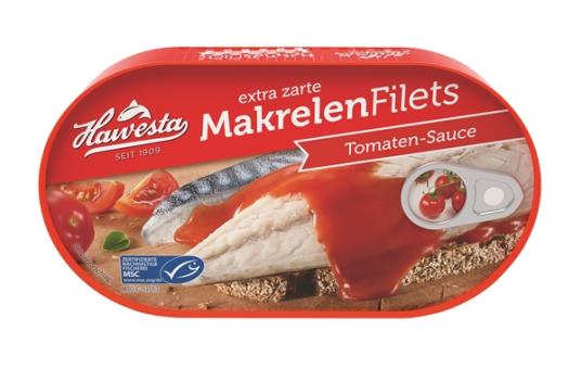 Hawesta Makrelenfilets in Tomaten-Sauce 200g 