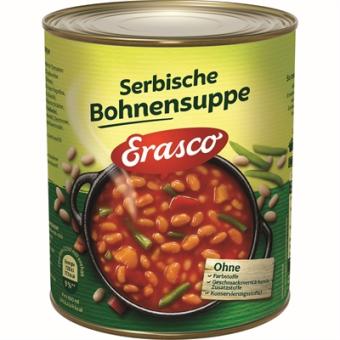 Erasco Serbische Bohnensuppe mit Rauchspeck 750ml 