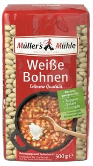 Müllers Mühle Weisse Bohnen 500g 