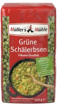 Müllers Mühle Grüne Schälerbsen 500g 