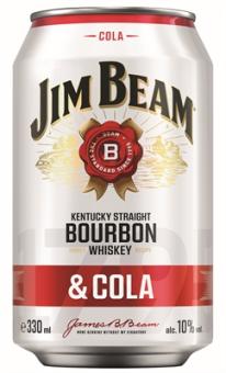 Jim Beam White+Cola 10% 0,33l DPG 
