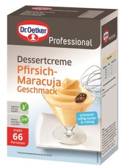 Dr.Oetker Dessertcreme Pfirsich-Maracuja ohne Kochen für 4l 1kg 