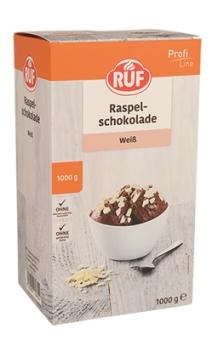 RUF Raspel Schokolade weiss 1kg 