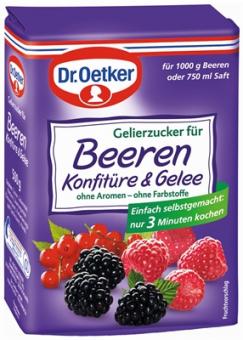 Dr.Oetker Gelierzucker für Beerenkonfitüre für 1kg 500g 