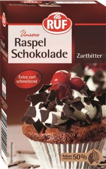 RUF Raspel-Schokolade Zartbitter 100g 