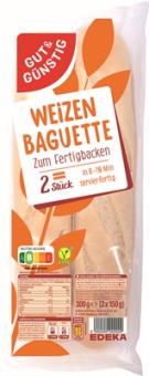 GUT+GÜNSTIG Weizen Baguette 2ST 300g 