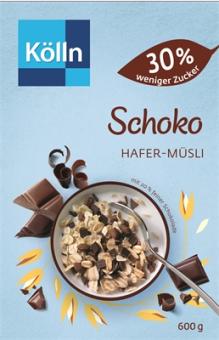 Kölln Müsli Schoko 30% weniger Zucker 600g 