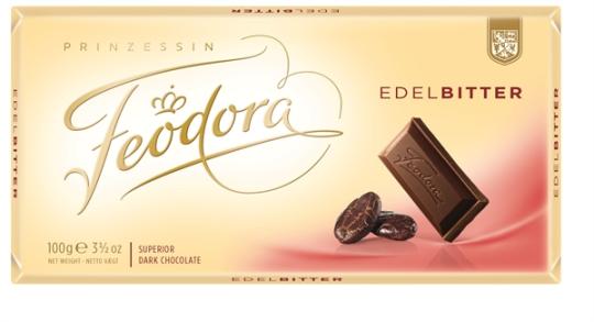 Feodora Chocolade Edel-Bitter 100g 