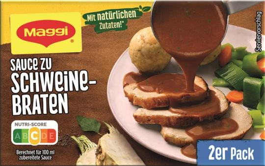 Maggi Delikatess Sauce zu Schweinebraten für 2x250ml 