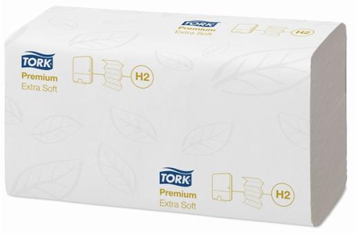 Tork Premium Handtuch 2-lagig hochweiß Interfold 21x34cm 100ST 