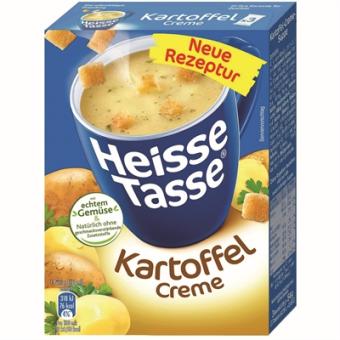Heisse Tasse Kartoffel-Creme-Suppe mit Croutons für 450ml 54g 