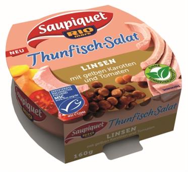 MSC Saupiquet Thunfisch Salat Linsen 160g 