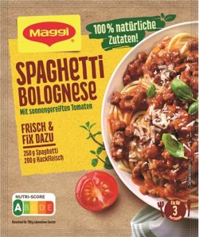 Maggi Fix Spaghetti Bolognese 100% natürliche Zutaten 36g 