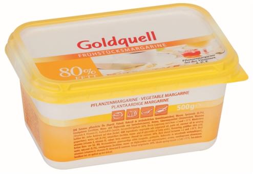 Goldquell Frühstücksmargarine 80% 500g 