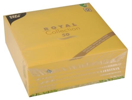 Royal Collection Servietten gelb 40x40cm 1/4-Falz 50ST 