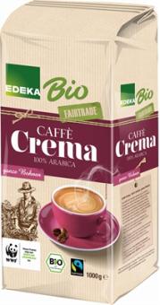 Bio EDEKA Caffe Crema ganze Bohnen Transfair 1000g 