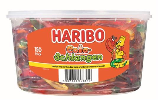 Haribo Cola-Schlangen 150Stück 1050g 