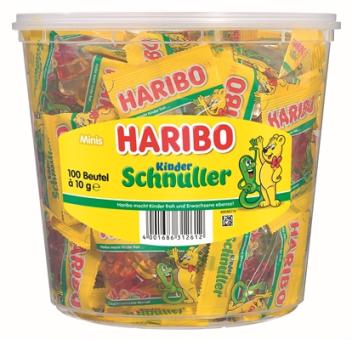 Haribo Kinder-Schnuller 100Minibeutel 980g 