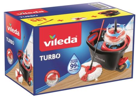 Vileda Turbo Wischmop 2in1 Komplett-Set Box 