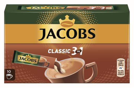 Jacobs Kaffee Instant Getränk 3in1 10ST 180g 