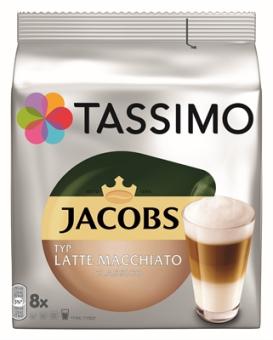 Tassimo Jacobs Kapseln Latte Macchiato Classico 8+8ST 264g 