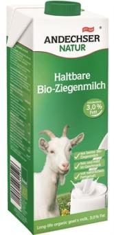 Bio Andechser Natur Ziegen H-Milch 3% 1l 