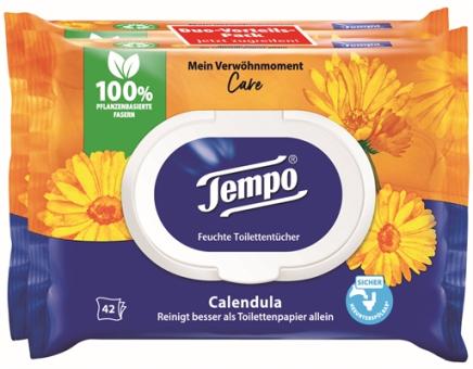 Tempo Verwöhnmoment Calendula+Kamille feuchtes Toilettenpapier 2x42BL 