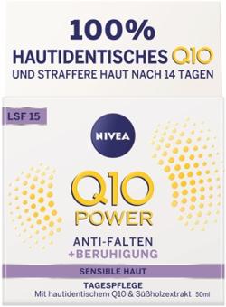 Nivea Q10 Power Anti-Falten Sensitve Tagespflege LSF15 50ml 