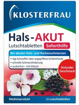 Klosterfrau Hals-Akut Lutschtabletten 16ST 