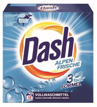 Dash Vollwaschmittel Alpenfrische 18WL 1,17kg 