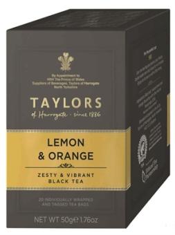 Taylors of Harrogate Lemon+Orange Tea 20ST 50g 
