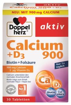 Doppelherz Calcium 900+D3+Biotin 30Tabletten 76,2g 