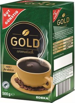 GUT+GÜNSTIG Röstkaffee Gold 500g 
