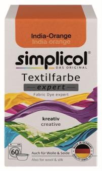 Simplicol Textilfarbe Expert india-orange 150g 