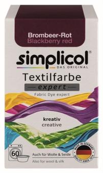 Simplicol Textilfarbe Expert brombeer-rot 150g 
