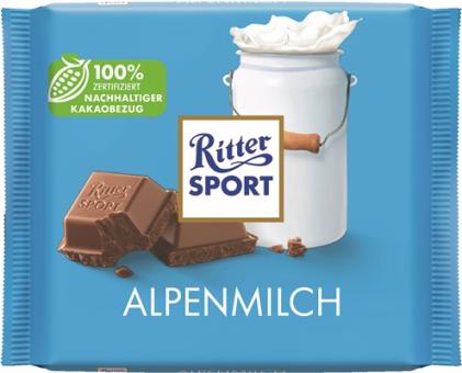 Ritter Sport Alpenmilch Tafel 100g 