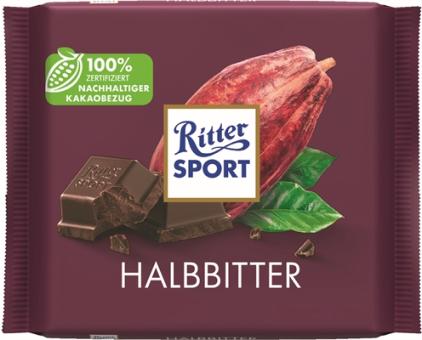 Ritter Sport Halbbitter Tafel 100g 