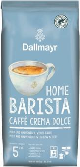 Dallmayr Home Barista Caffee Crema Dolce Rainforest Alliance Identity Preserved ganze Bohne 1kg 